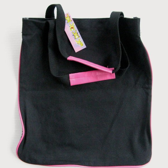 It's Happy Bunny Tote Bag Not Listening Vtg Y2K Tropical Stripes New Old Stock - Picture 8 of 8
